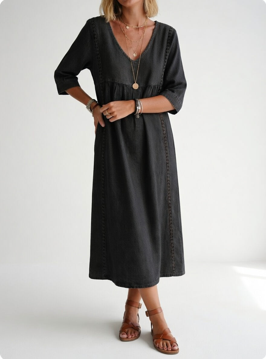 Lioréa™ — Robe Midi Fluide Chic et Décontractée