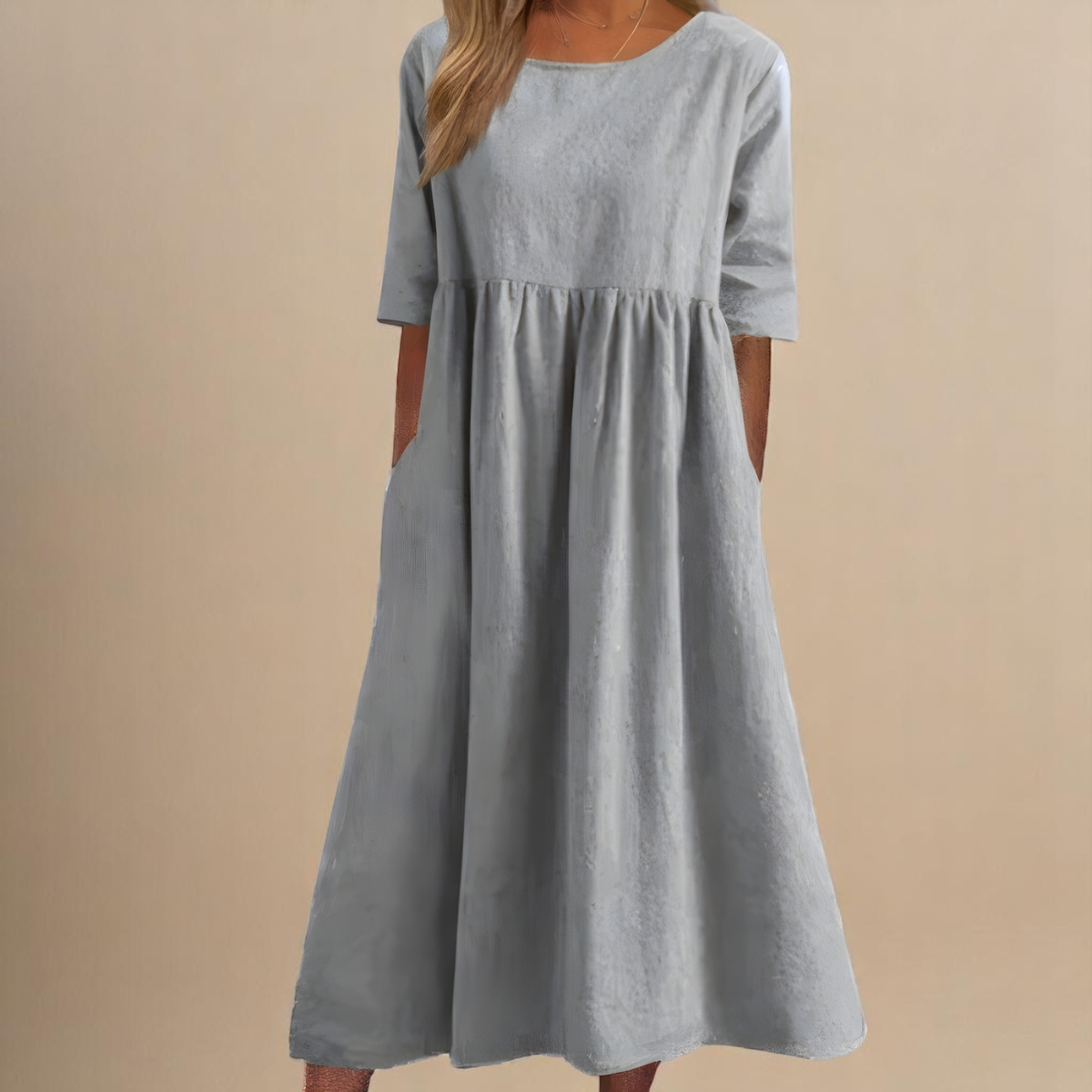 Emily | Robe intemporelle à manches mi-longues