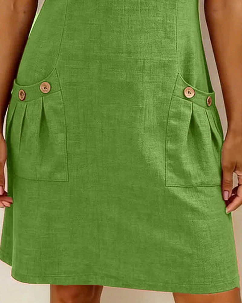 Bonnie™ | Robe en coton avec poches avant à fermeture éclair