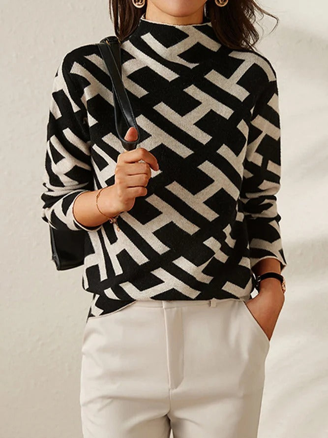 Liora Knit — Ash Geo