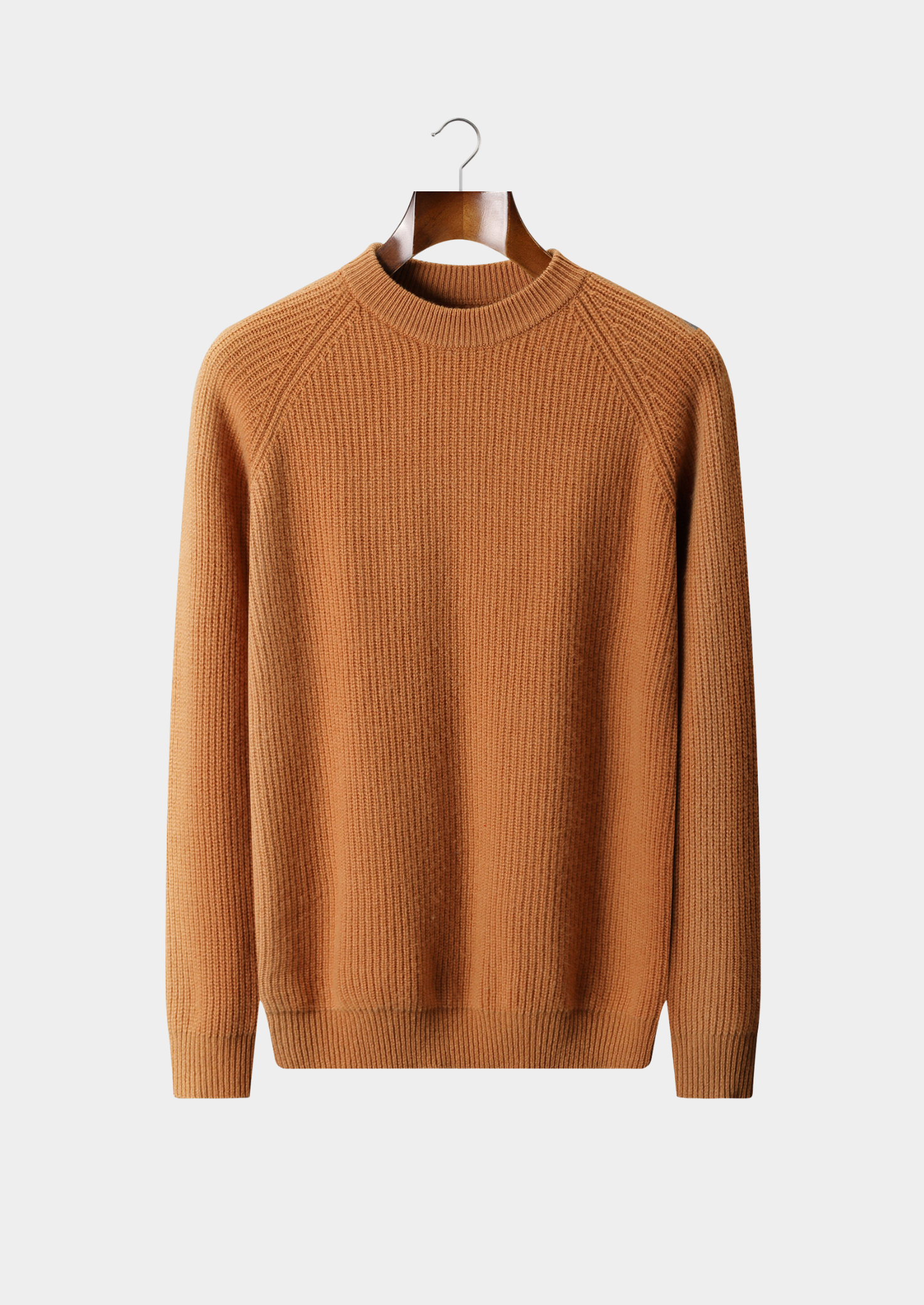 PULL RAGLAN CÔTELÉ EN LAINE MÉRINOS EXTRA-FINE PURE