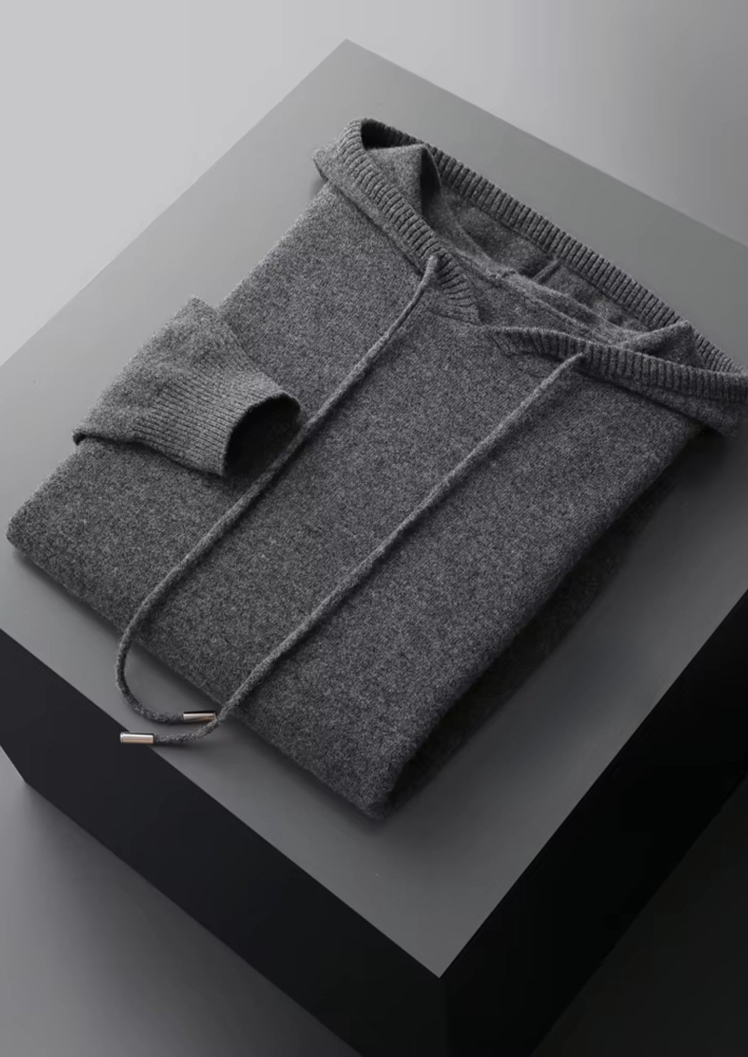 Sweat à capuche décontracté en laine mérinos extra-fine pure
