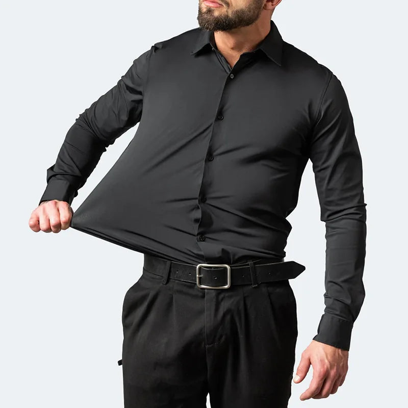 The Kaelen — Slim-Fit Stretch Shirt