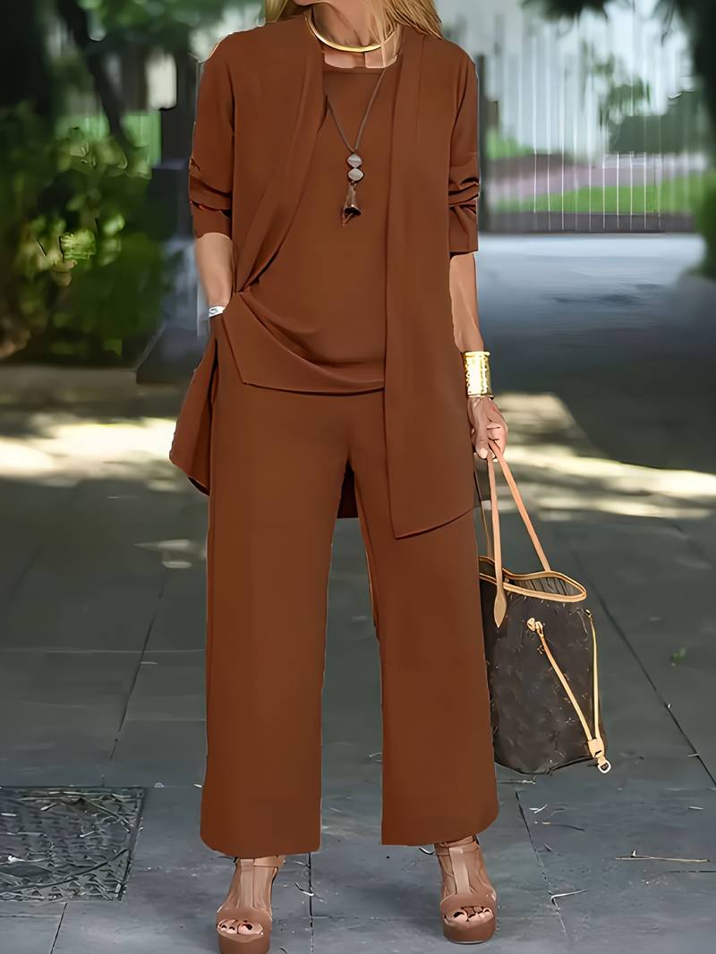 The Liora Set — Patchwork Draped Trio