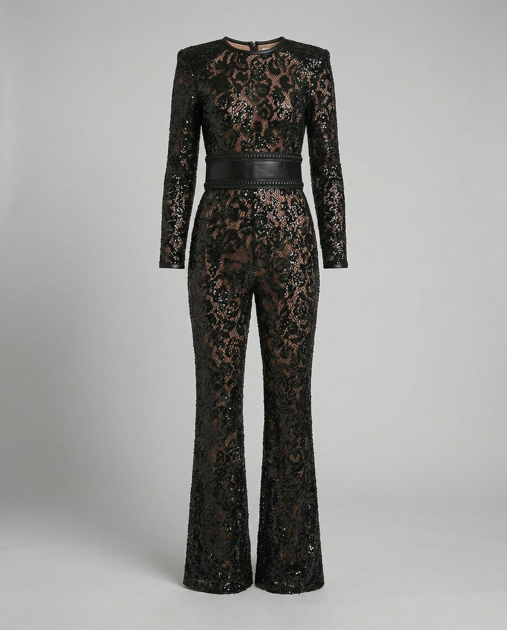 The Elira — Noir Lace Jumpsuit
