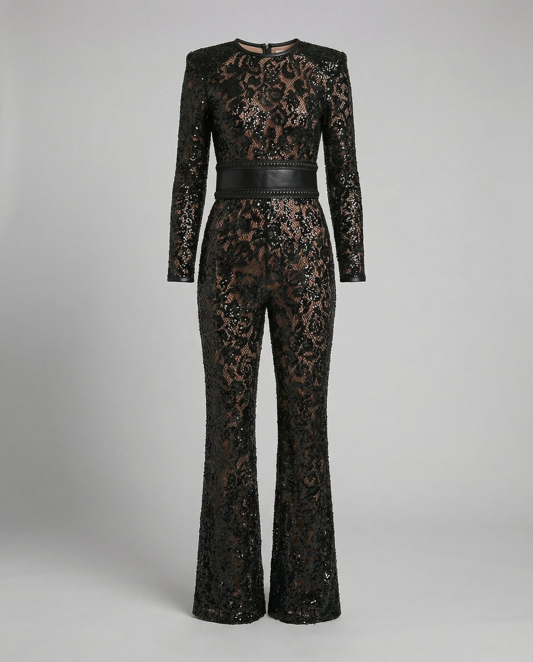 The Elira — Noir Lace Jumpsuit