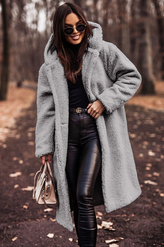 The Kaia — Hooded Teddy Coat
