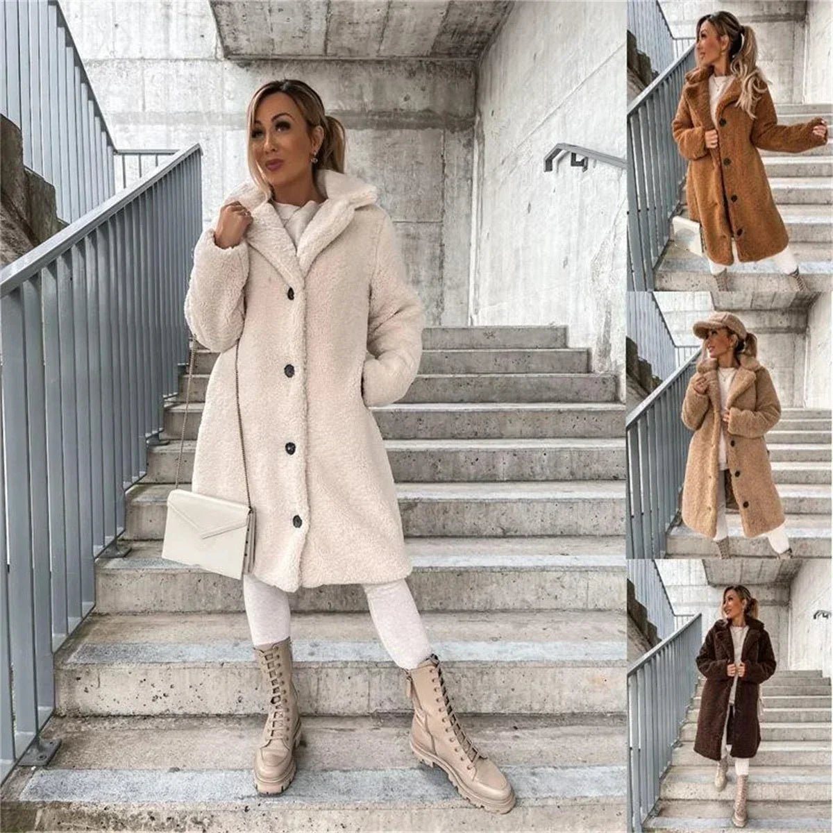 The Miko Teddy — Caramel Long Coat