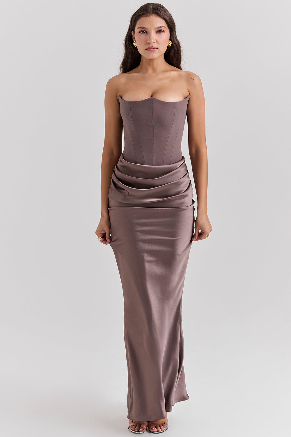 Persephone — Ivory Strapless Corset Gown