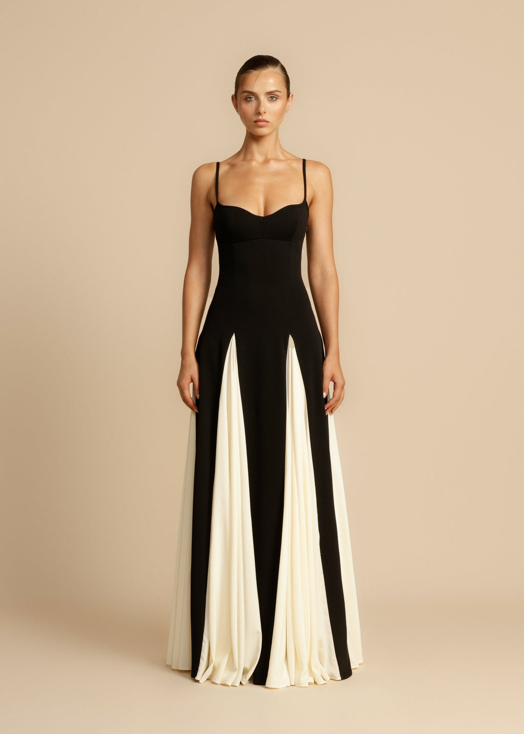 Paloma Maxi — Colorblock Elegance