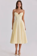 JASMYN | Robe Midi Drapée