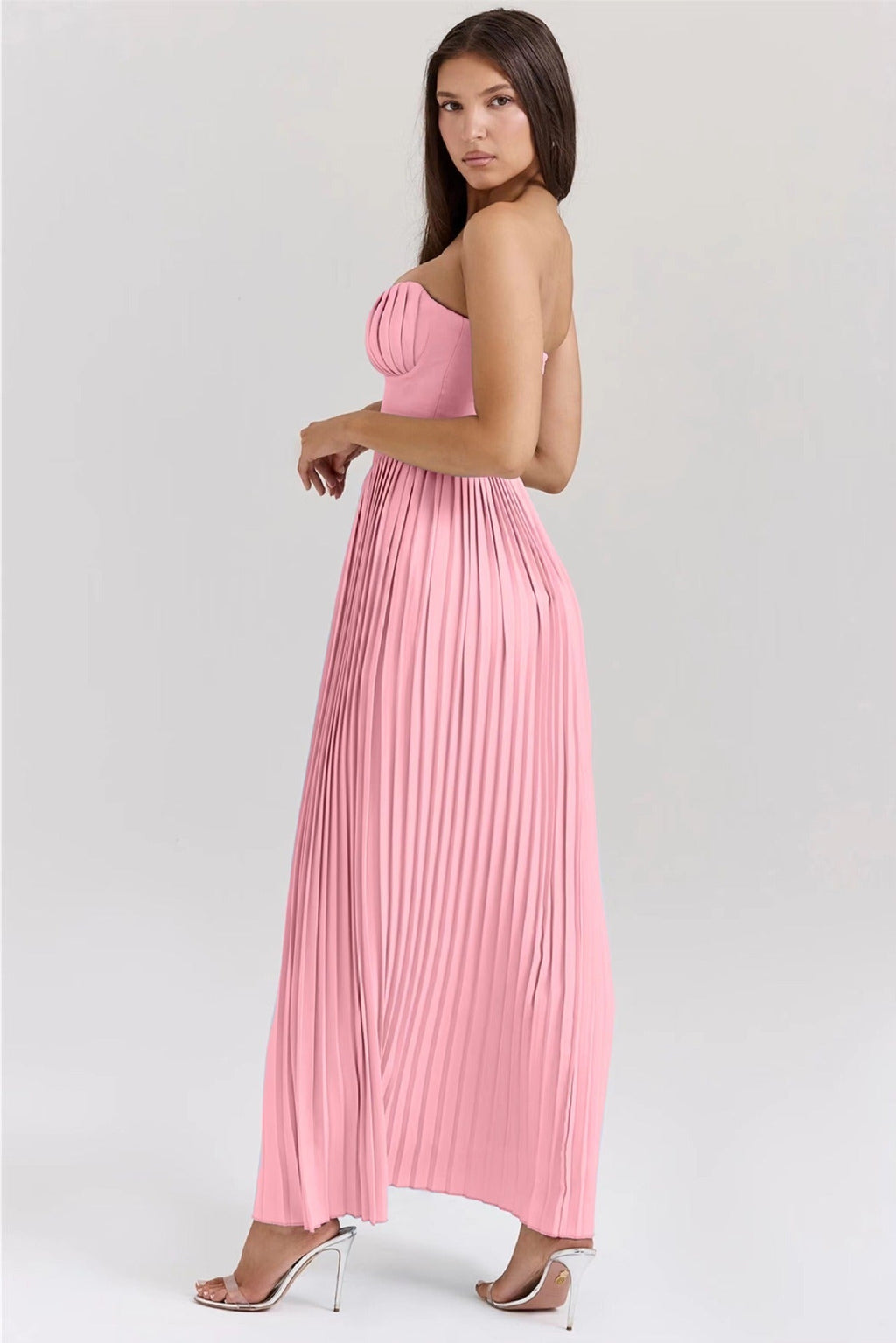 MARCELLA | Robe Longue avec Drapé Léger