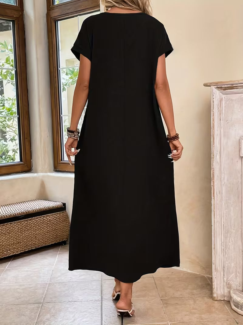 Margaux™ — Robe Longue Minimaliste et Élégante