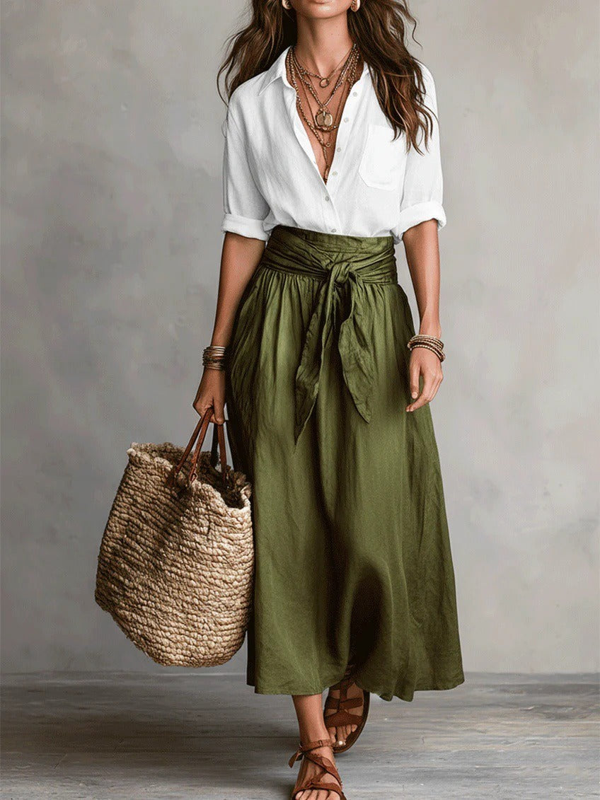 VERA | Ensemble jupe midi chic