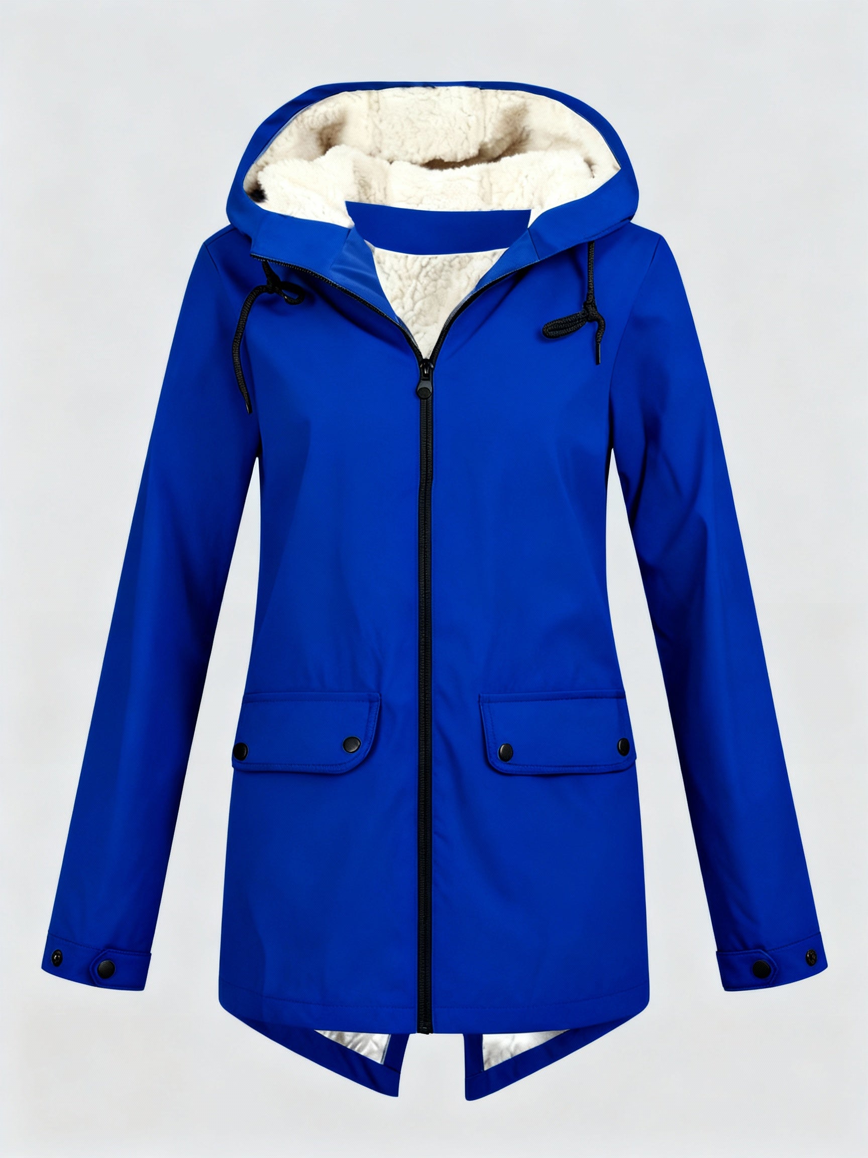 The Elara Parka — Onyx Fleece Lined