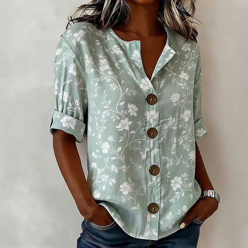 Blouse à imprimé floral vintage