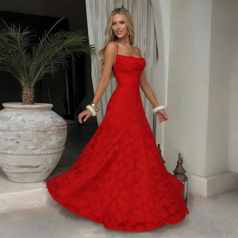 SOFIA | Robe Maxi Élégante en Dentelle
