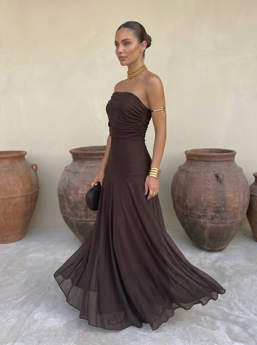 Robe Élégante Simba en Tulle de Soie – Maison Claire et Sylvie