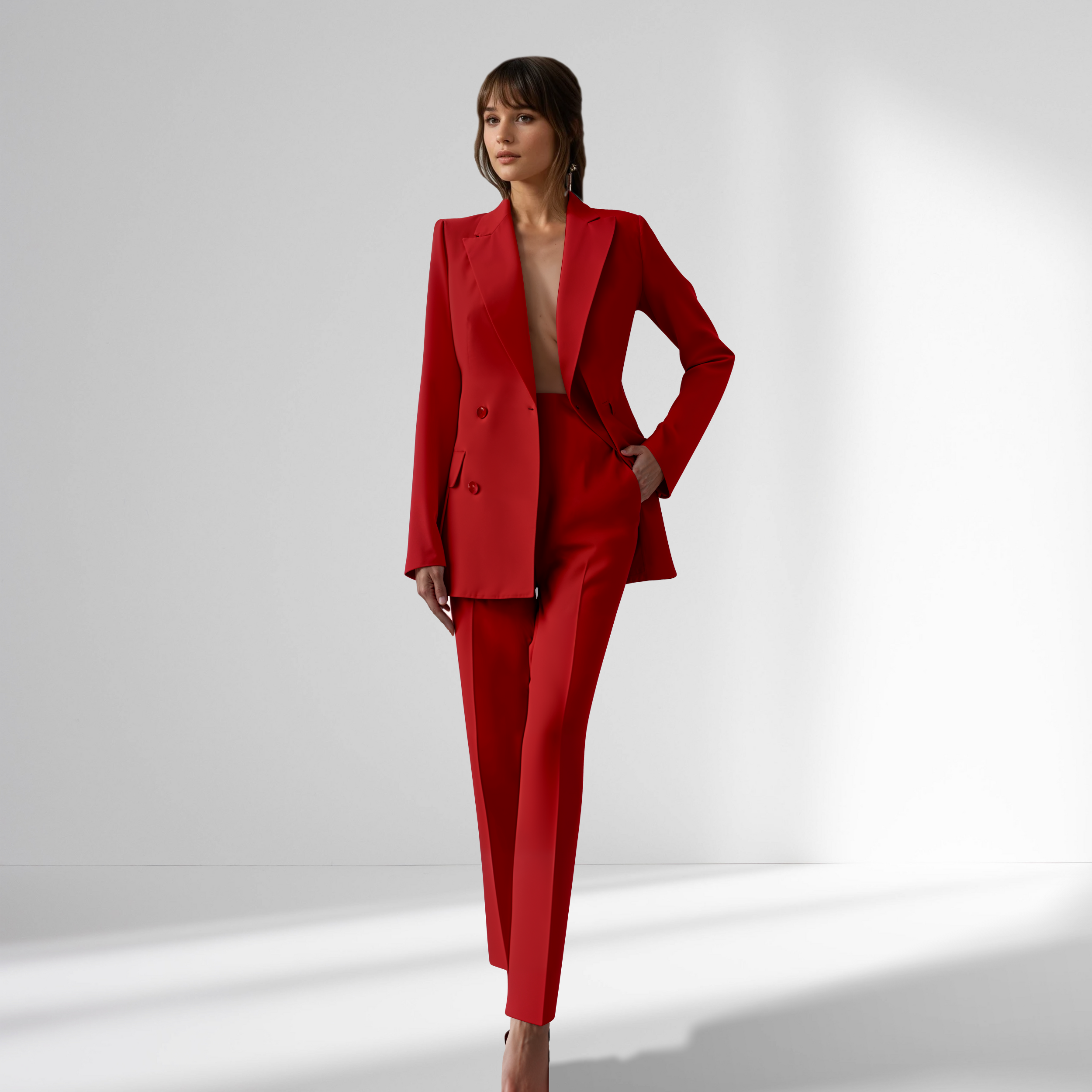 The Lysandra Suit — Blush Tailored Set