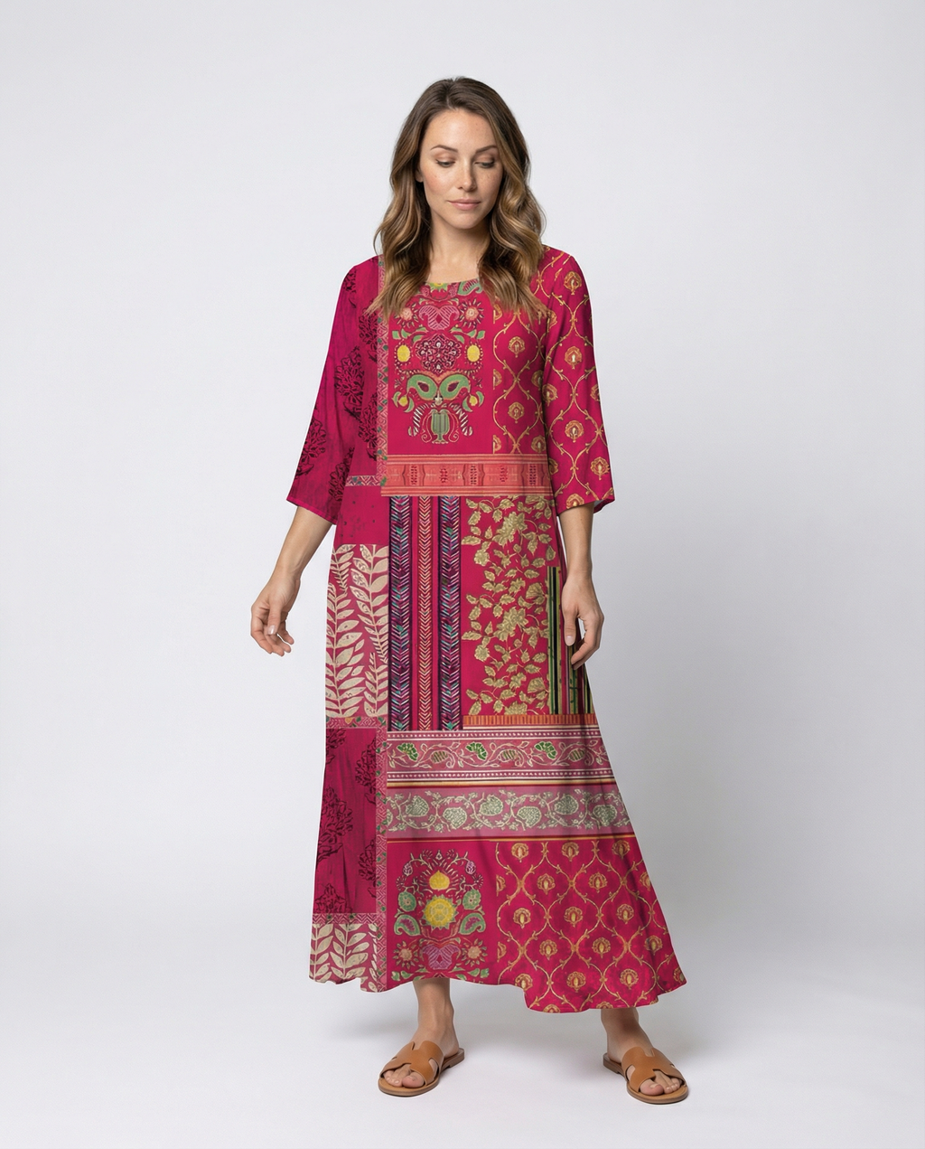 Zola — Multicolor Patchwork Maxi Dress