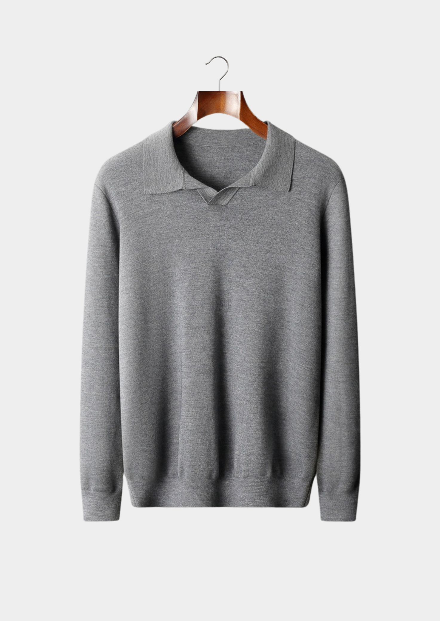 Polo en cachemire premium sans boutons