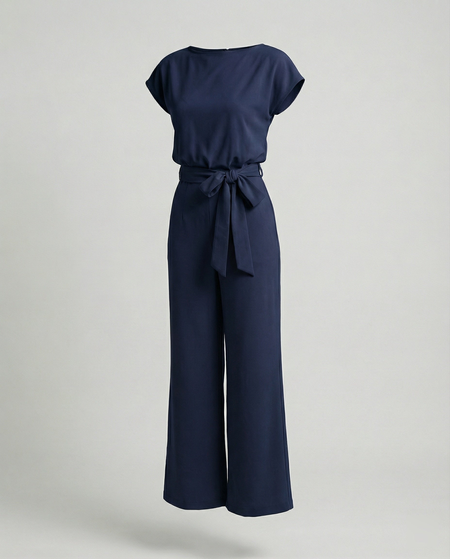 The Elara Jumpsuit — Blush Wrap