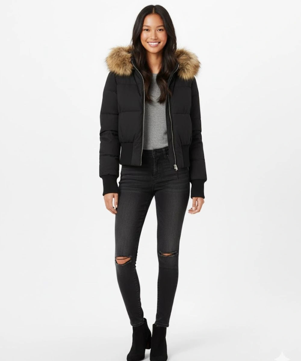 The Ivalo — Noir Quilted Puffer