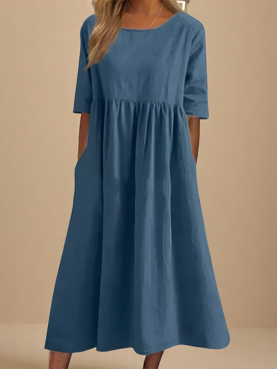 Emily | Robe intemporelle à manches mi-longues