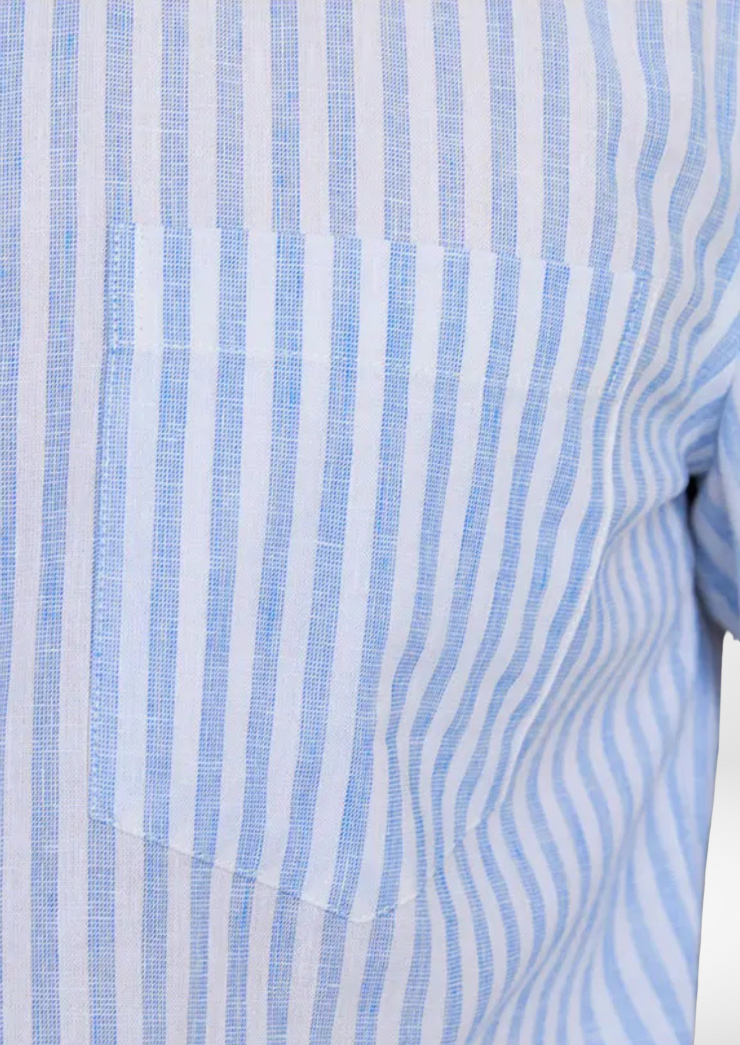 CHEMISE RAYÉE CÔTIÈRE PORTOFINO - Bleu Clair