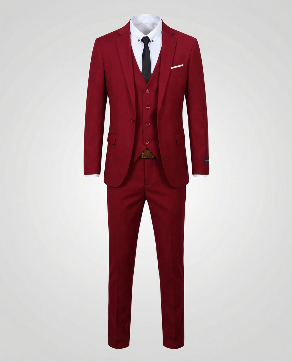 The Lyric — Crimson 3-Piece Suit