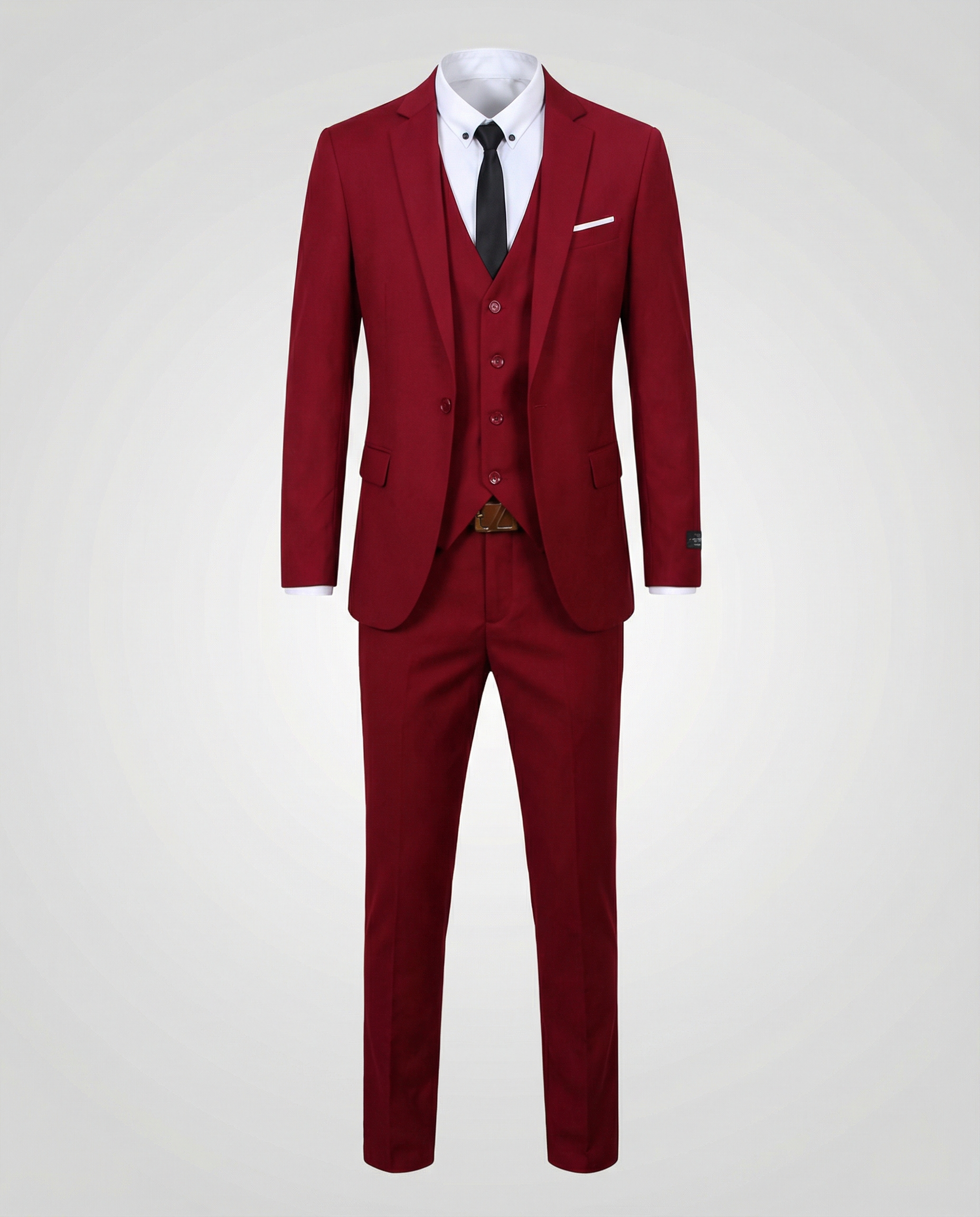 The Lyric — Crimson 3-Piece Suit