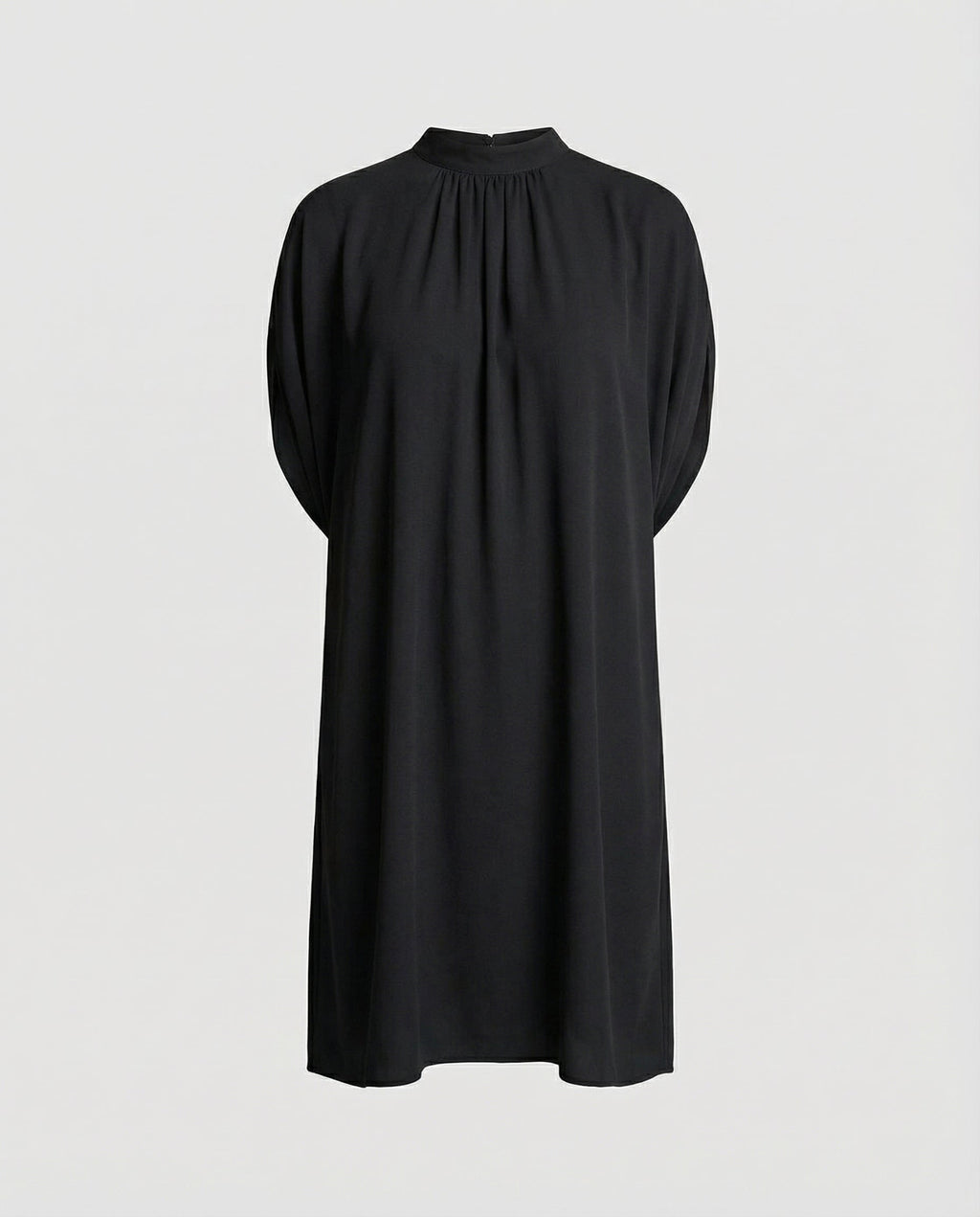 The Liora Mini — Noir Batwing Dress