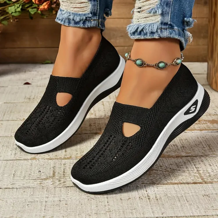 The Lyra Knit Slip-On — Midnight
