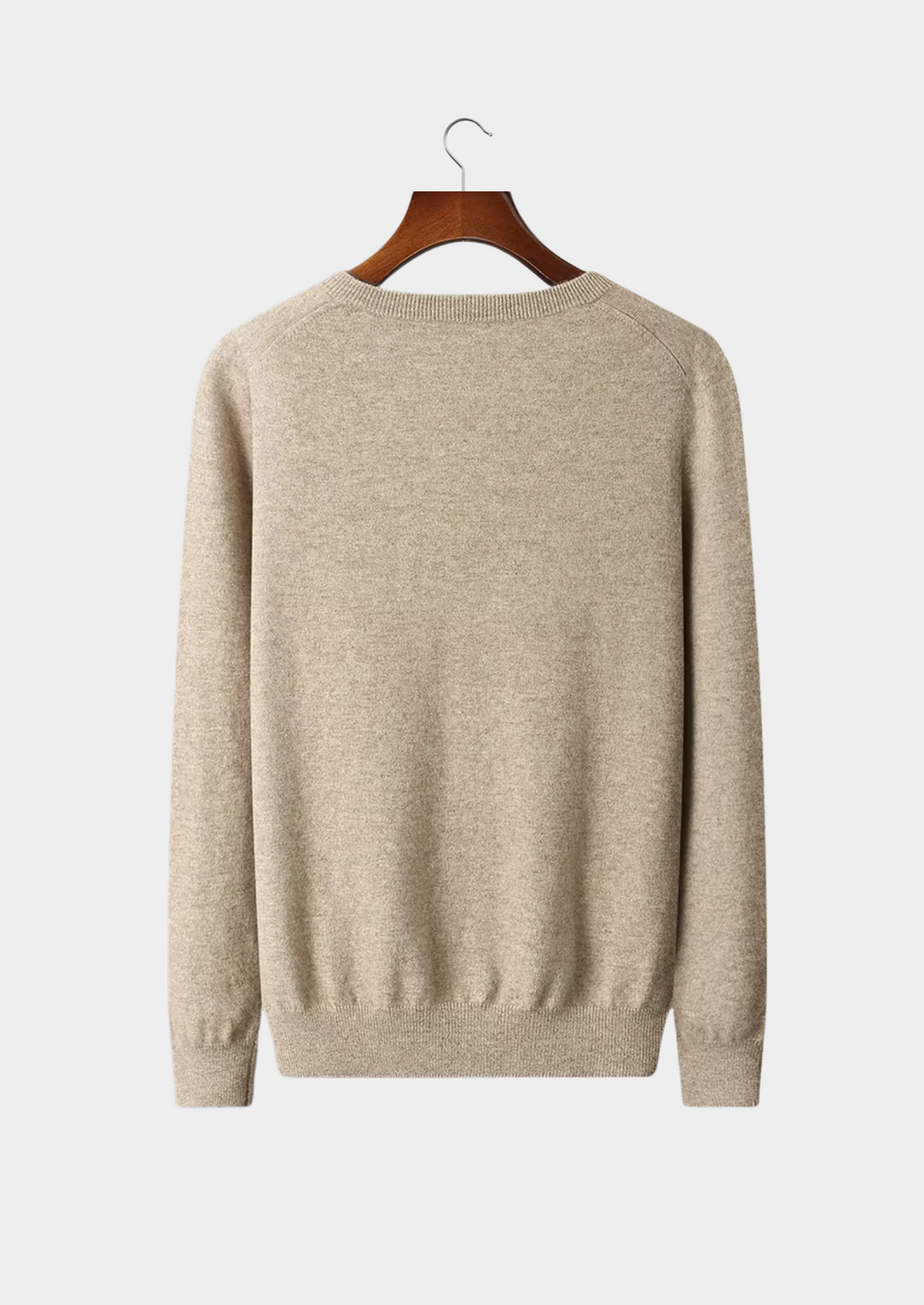 PULL TRADITIONNEL COL V EN LAINE MÉRINOS EXTRA-FINE PURE