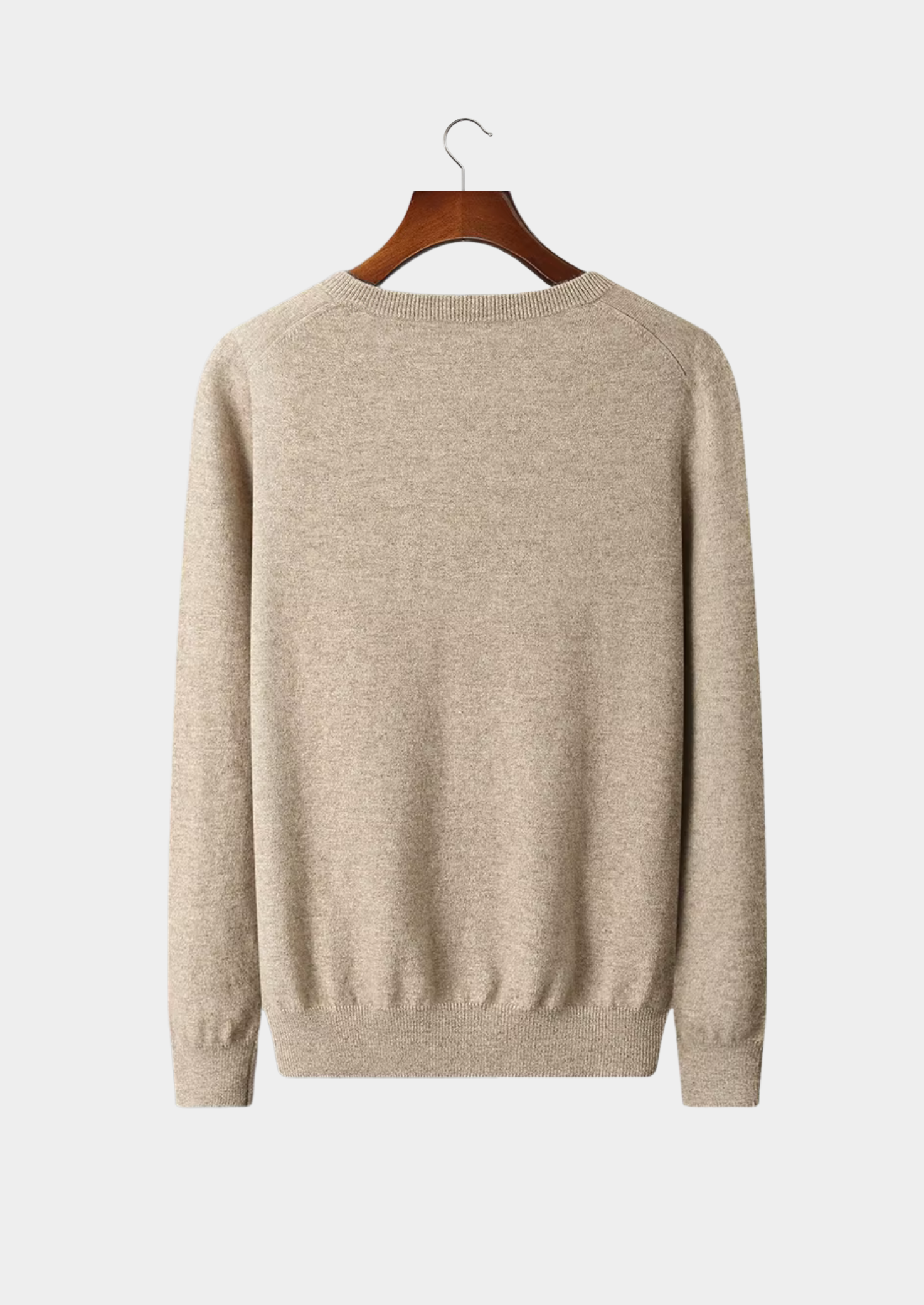 PULL TRADITIONNEL COL V EN LAINE MÉRINOS EXTRA-FINE PURE
