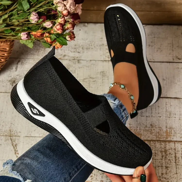 The Lyra Knit Slip-On — Midnight