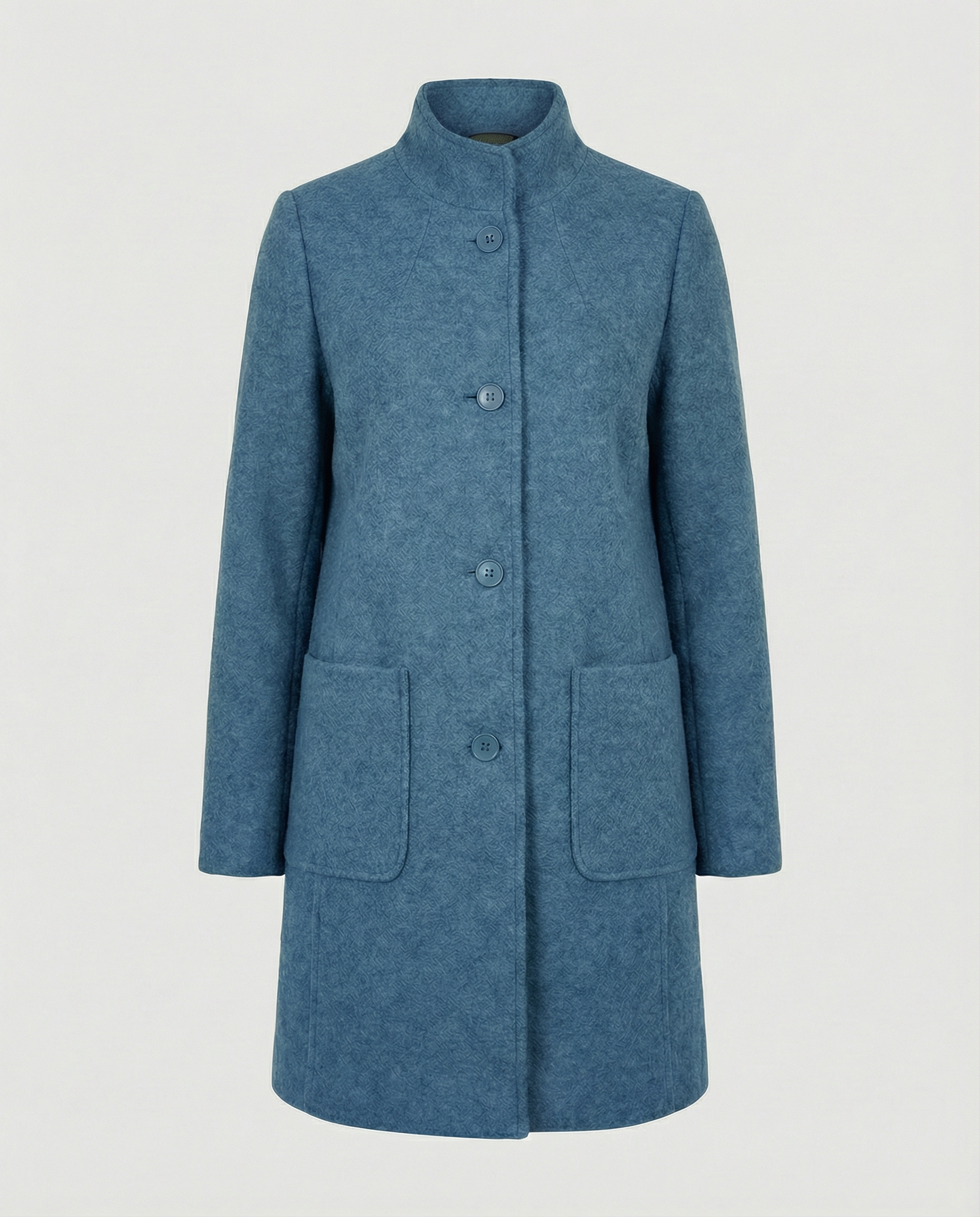 The Soren — Mist Wool-Blend Coat