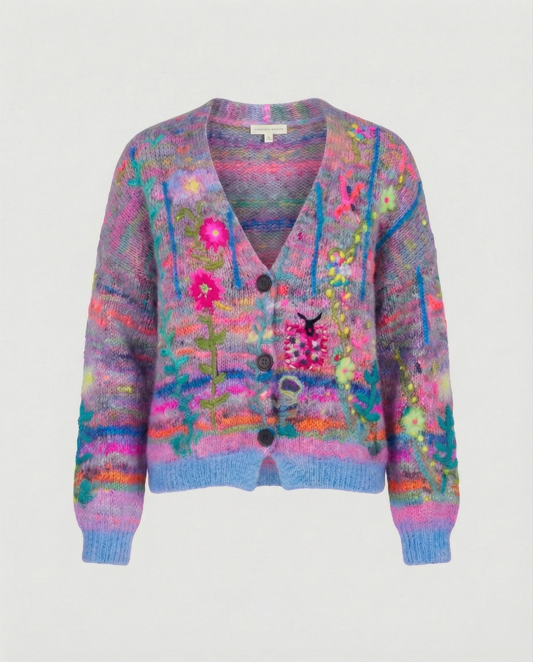 The Liora Cardigan — Cerulean Plush Knit