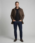 The Alderan Overcoat — Chestnut Wool Blend with Quilted Liner