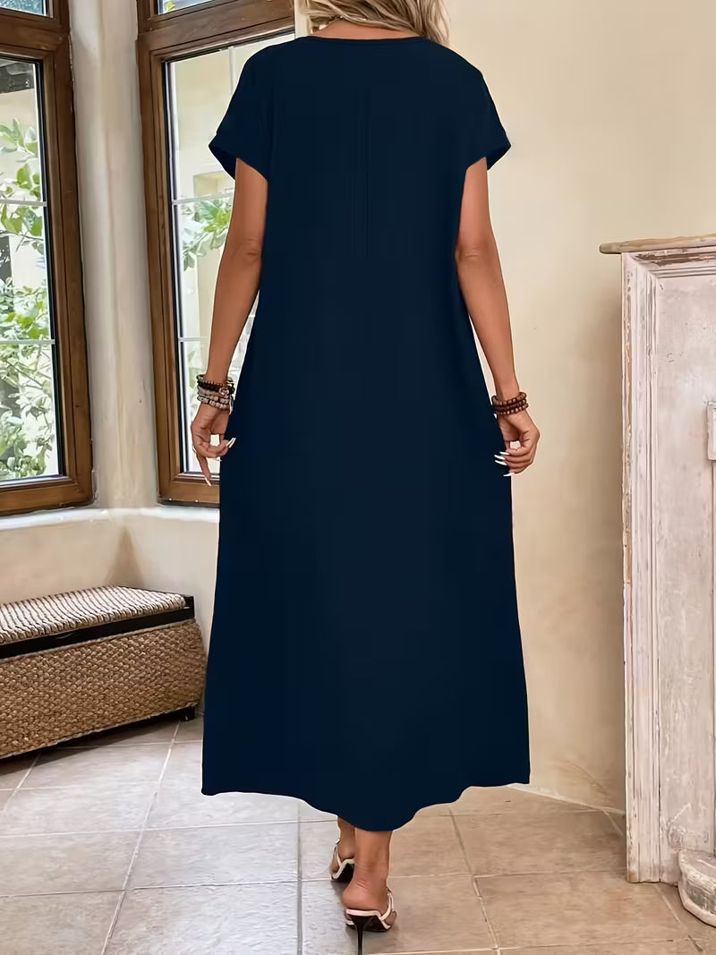 Margaux™ — Robe Longue Minimaliste et Élégante