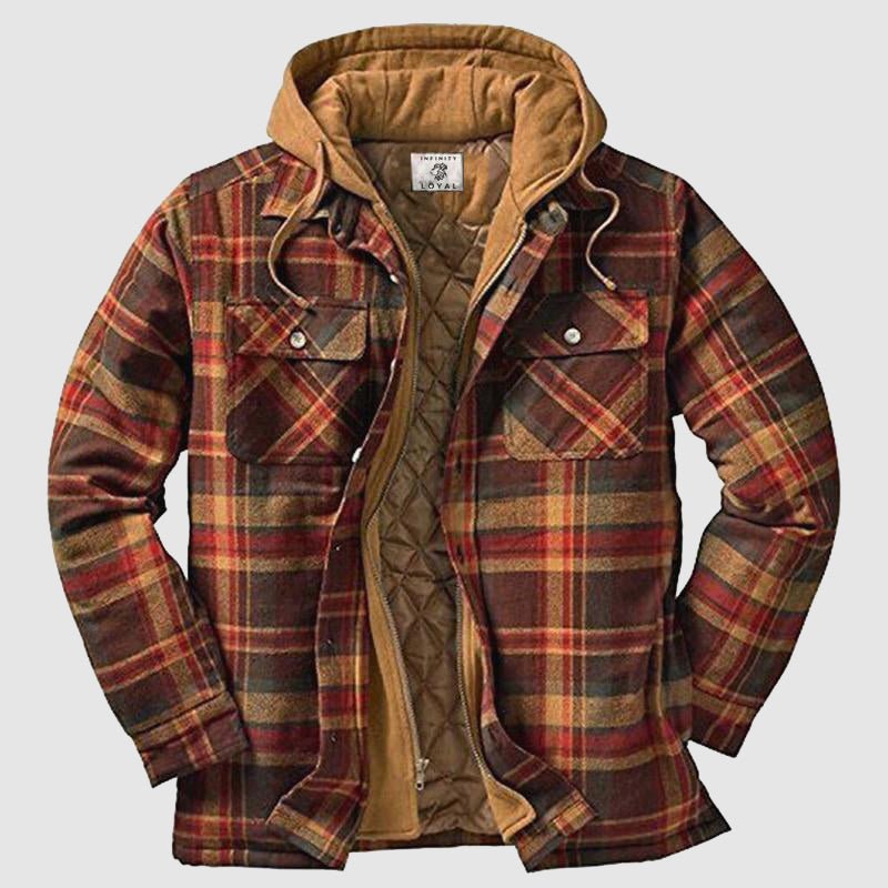 The Alaric — Quilted Lined Lumberjack in Blue