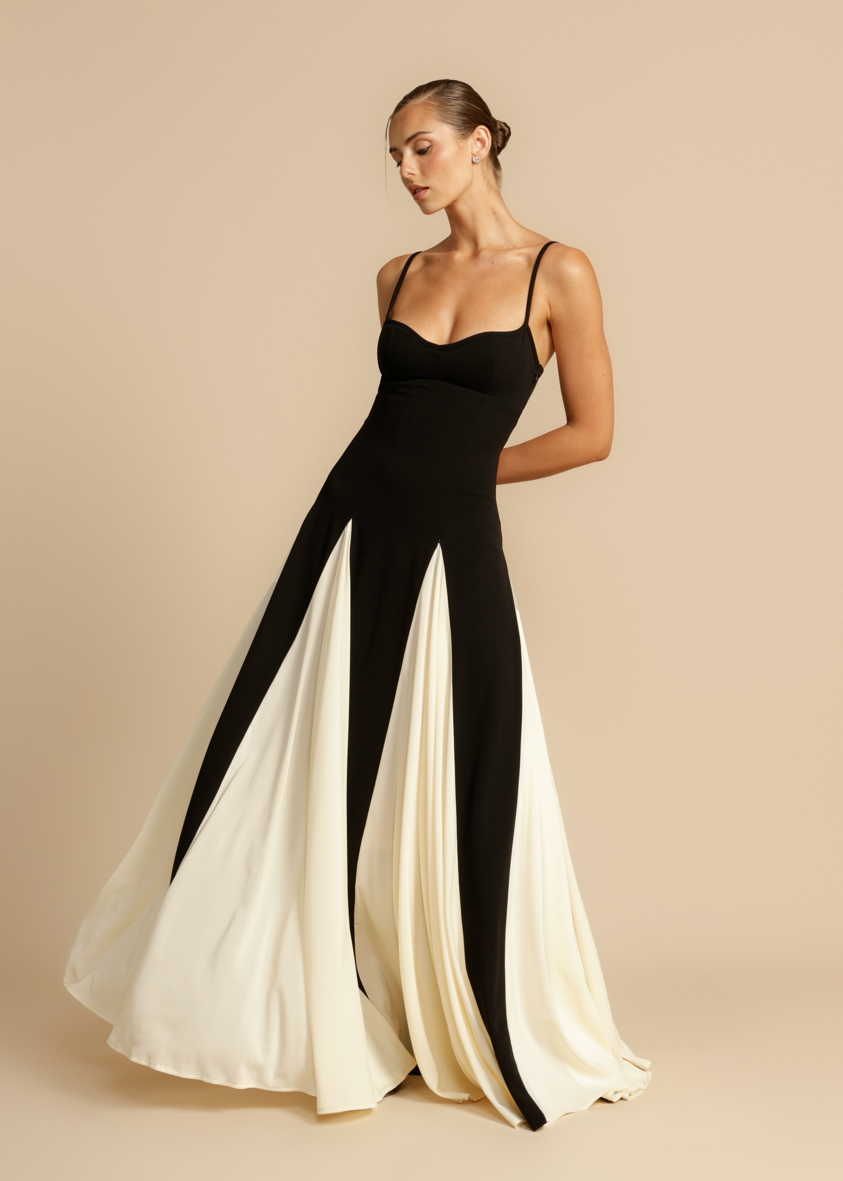 Paloma Maxi — Colorblock Elegance