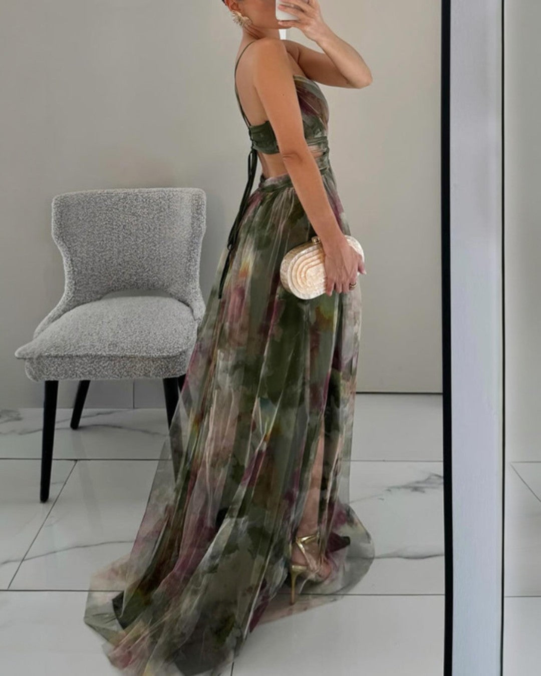 Robe Élégante en Soie Marbella – Maison Claire et Sylvie