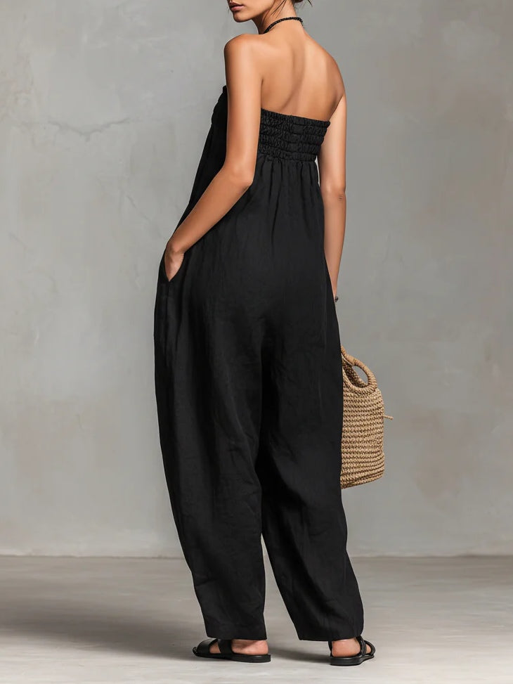NINA | Combinaison Large Sans Bretelles