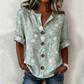Blouse à imprimé floral vintage