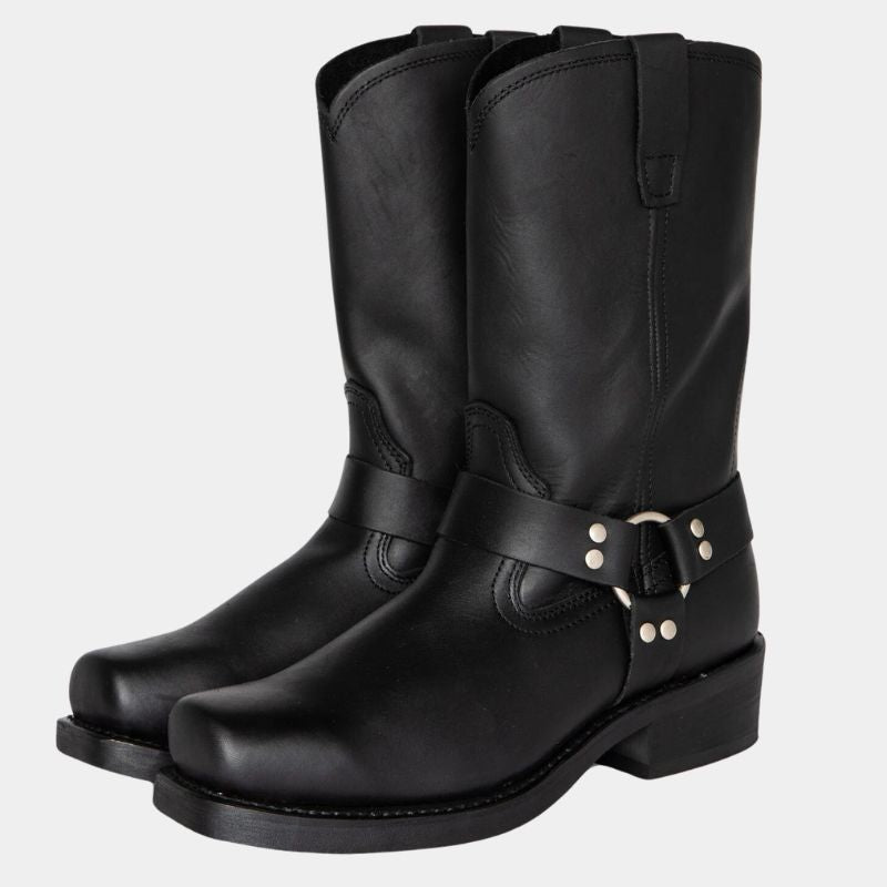 Rafe — Dark Saddle Cowboy Boots