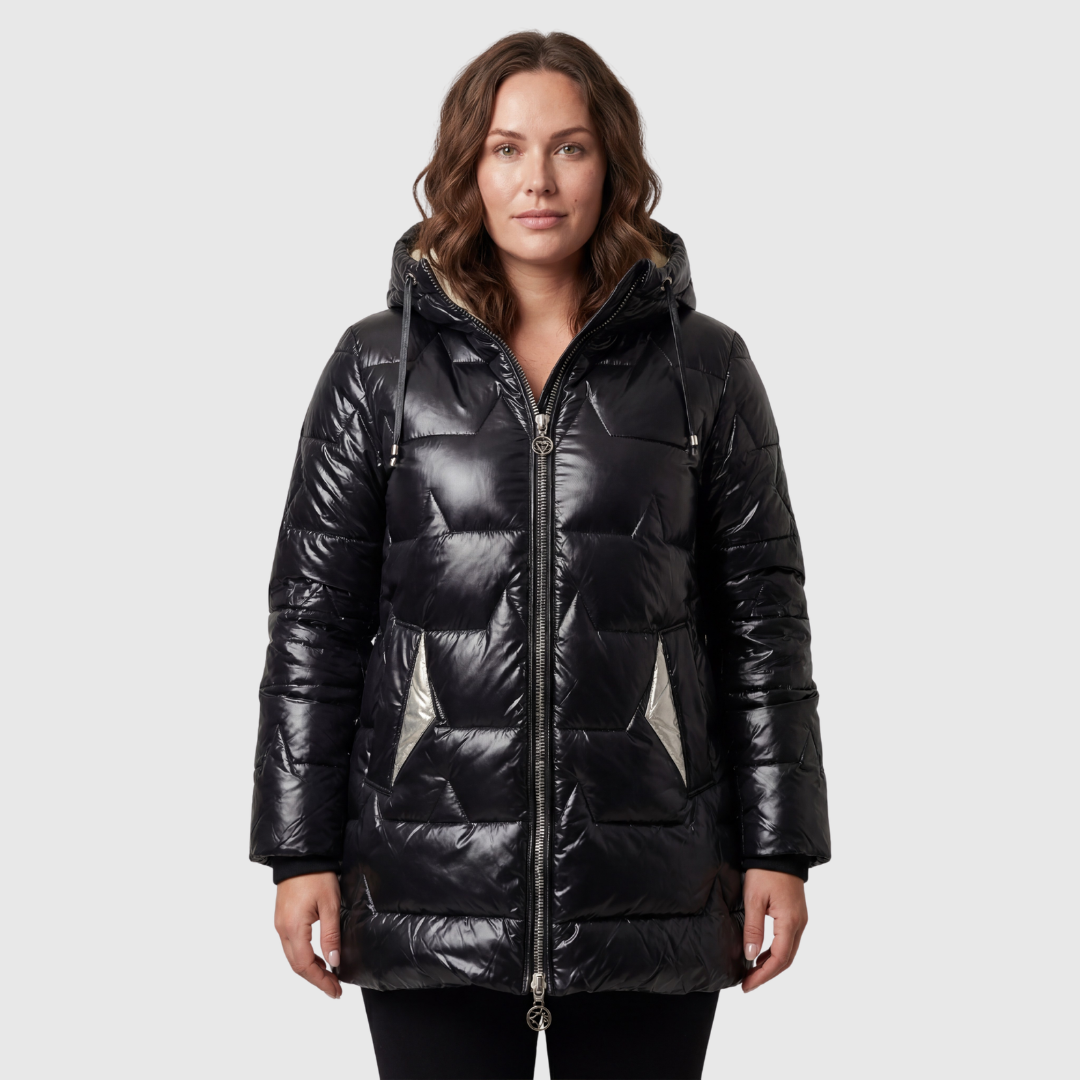 Tova — Midnight Sleeveless Puffer Coat