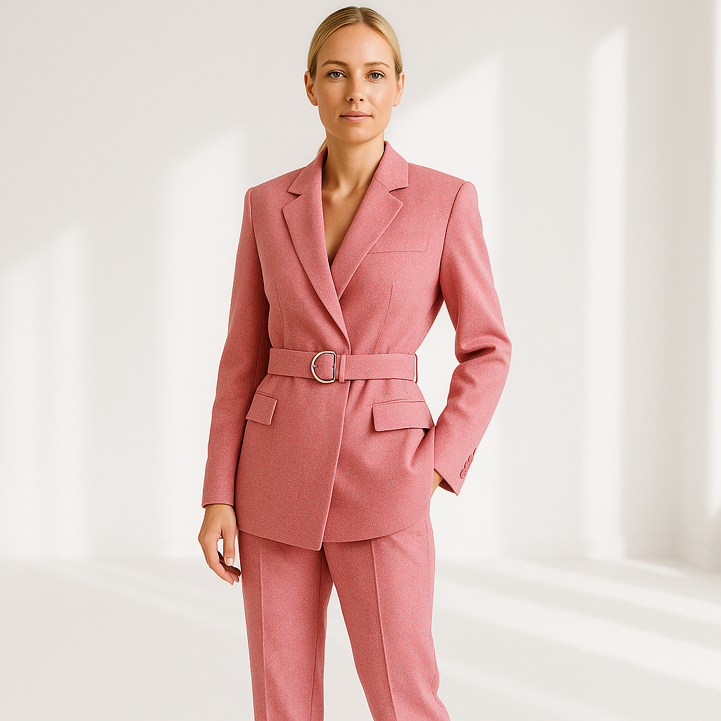 The Elira Set — Blush Three-Piece Suit