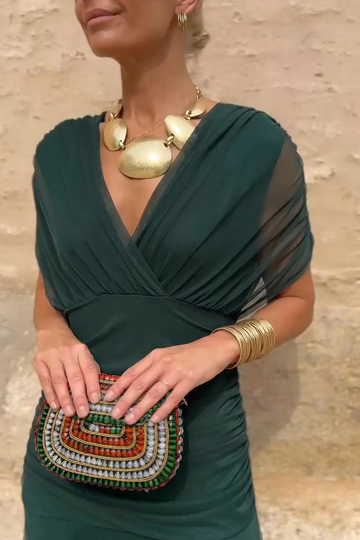 Robe élégante en soie Santana – Maison Claire et Sylvie