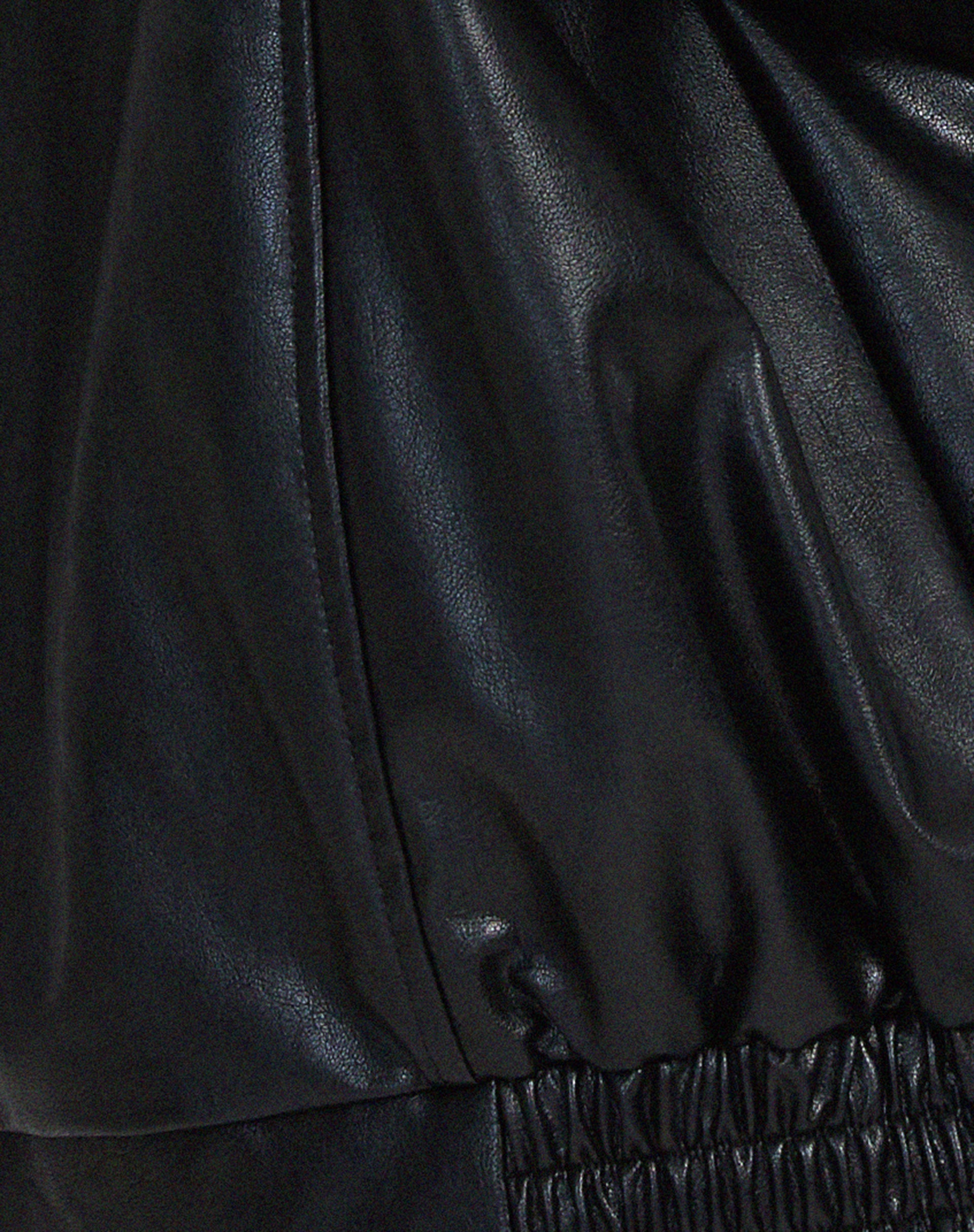 Tova — Bitter Chocolate Oversized Leather Jacket
